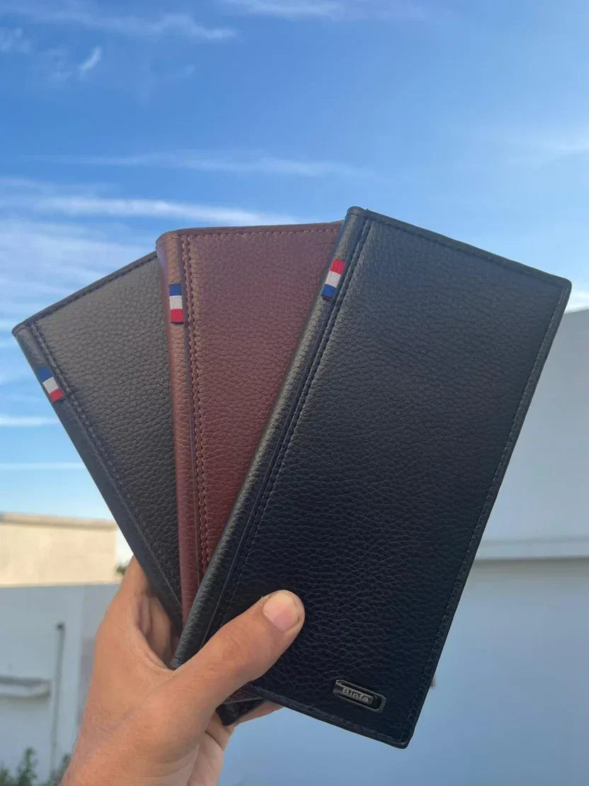 Leather Long Wallet – Slim & Elegant