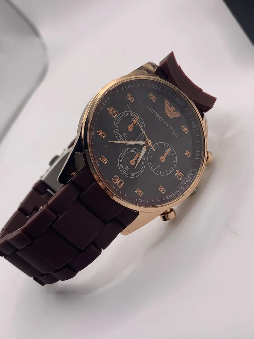 Leather Fashion Watch for Men – Dual Color Options