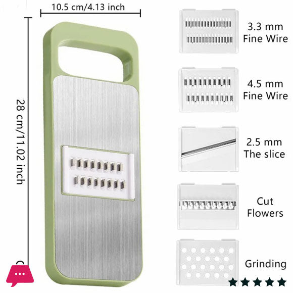 5 in 1 In 1 Vegetable Cutter With Stainless Steel Blades
