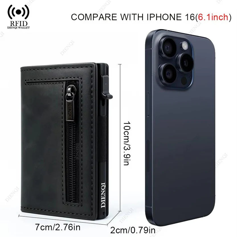 Pop Up Minimalist Wallet Cardholder Wallets for Men