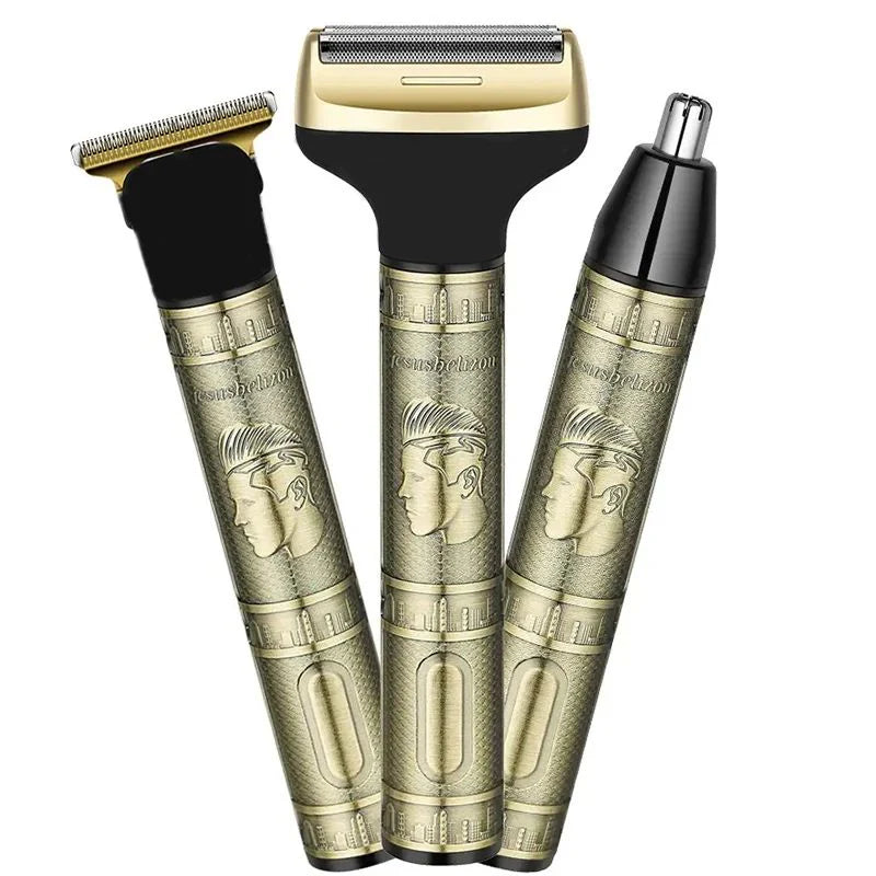 Original DALING DL-9266 3 In 1 Grooming kit Electric Shaver For Men Ear Nose Beard Hair Trimmer Clipper Electric Rozor Rechargeable